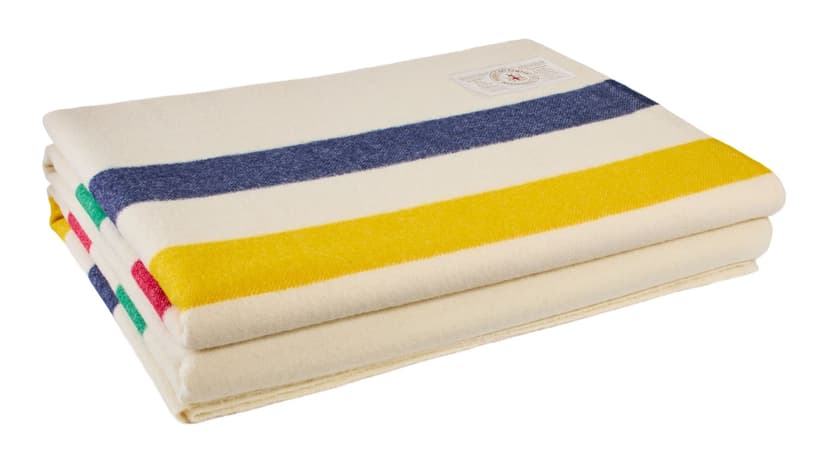 Hudson's Bay Stripes King Size Point Blanket, Multi-Coloured, 108-in x 100-in
