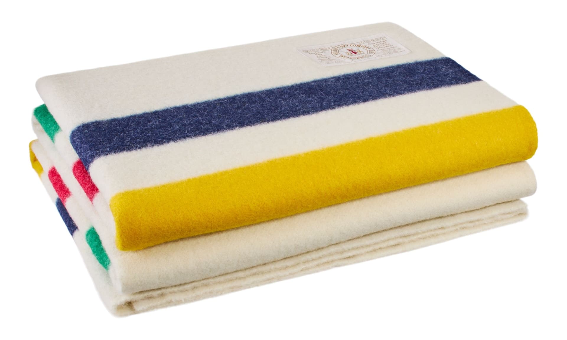 Hudson's Bay Stripes Signature Twin Size Point Blanket, Multi-Coloured, 86-in x 60-in