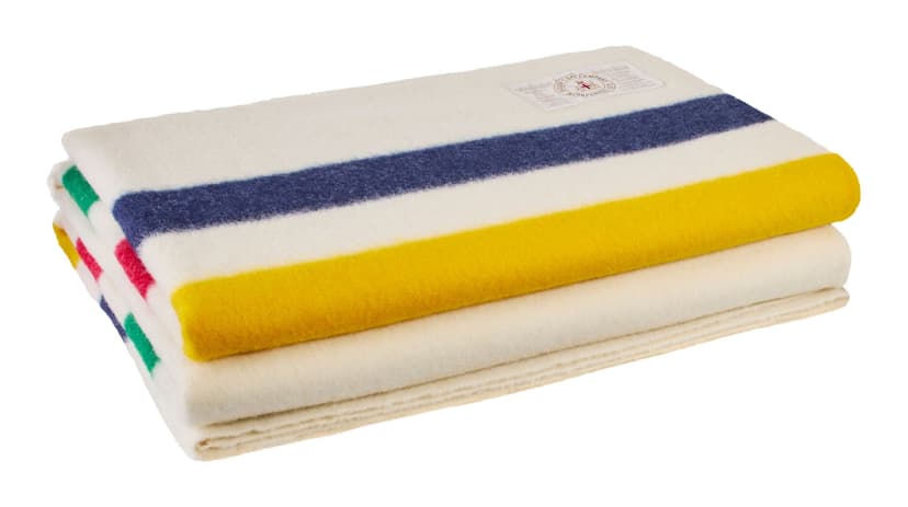 Hudson's Bay Stripes Signature Double Size Point Blanket, Multi-Coloured, 90-in x 72-in