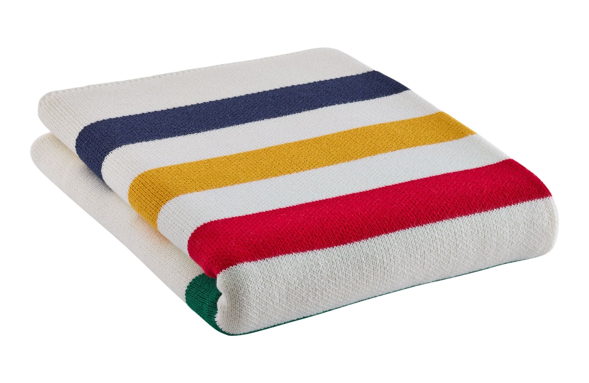 Hudson's Bay Stripes Signature Cotton Summer Knit Throw, Multi-Coloured