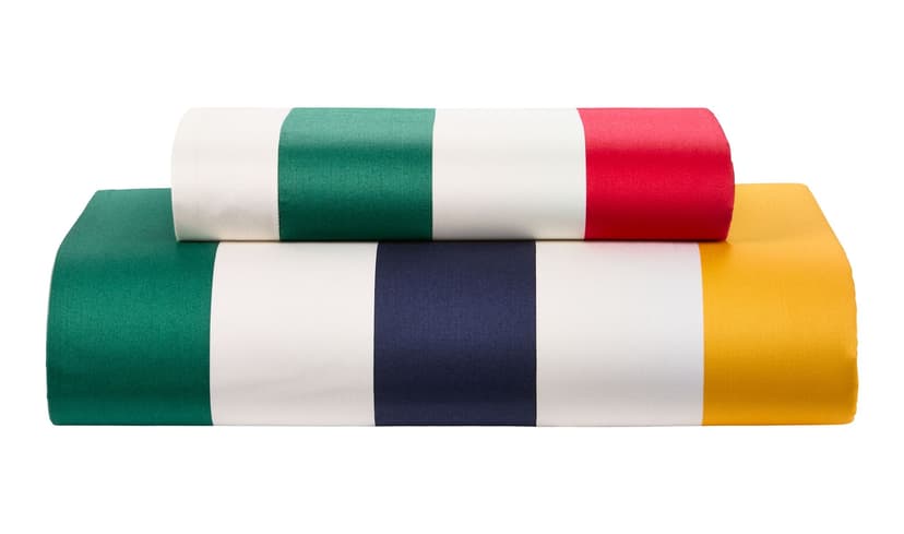 Hudson's Bay Stripes Twin Size Duvet Cover Set, Multi-Coloured, 72-in x 90-in