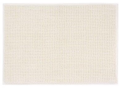Canvas Chenille Noodle Bath Mat 17x24, White