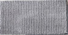 Canvas Chenille Lines Noodle Bath Mat 20x30, Grey