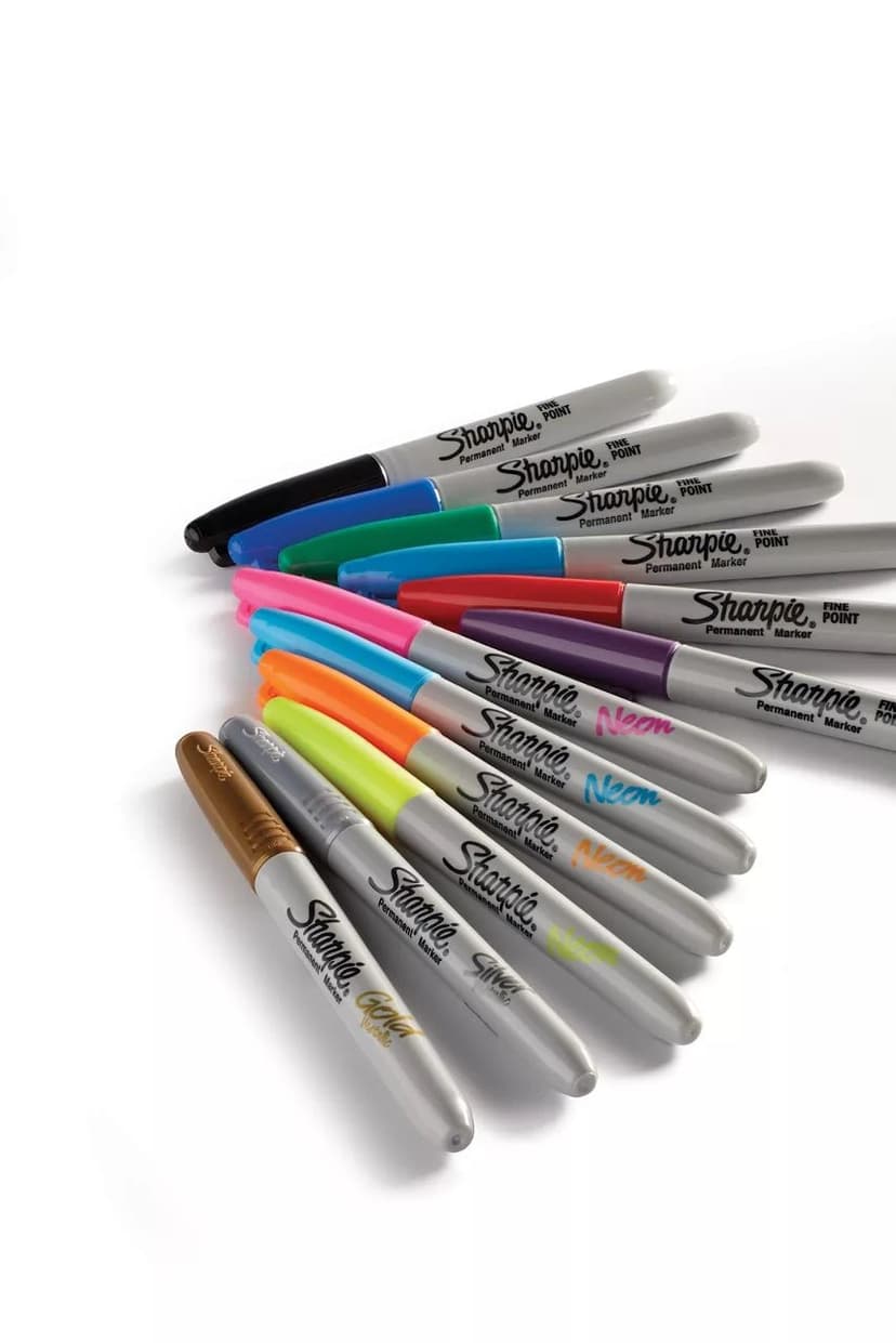 Sharpie Fine Point Quick-Dry Permanent Rainbow Set Markers, 12-pk
