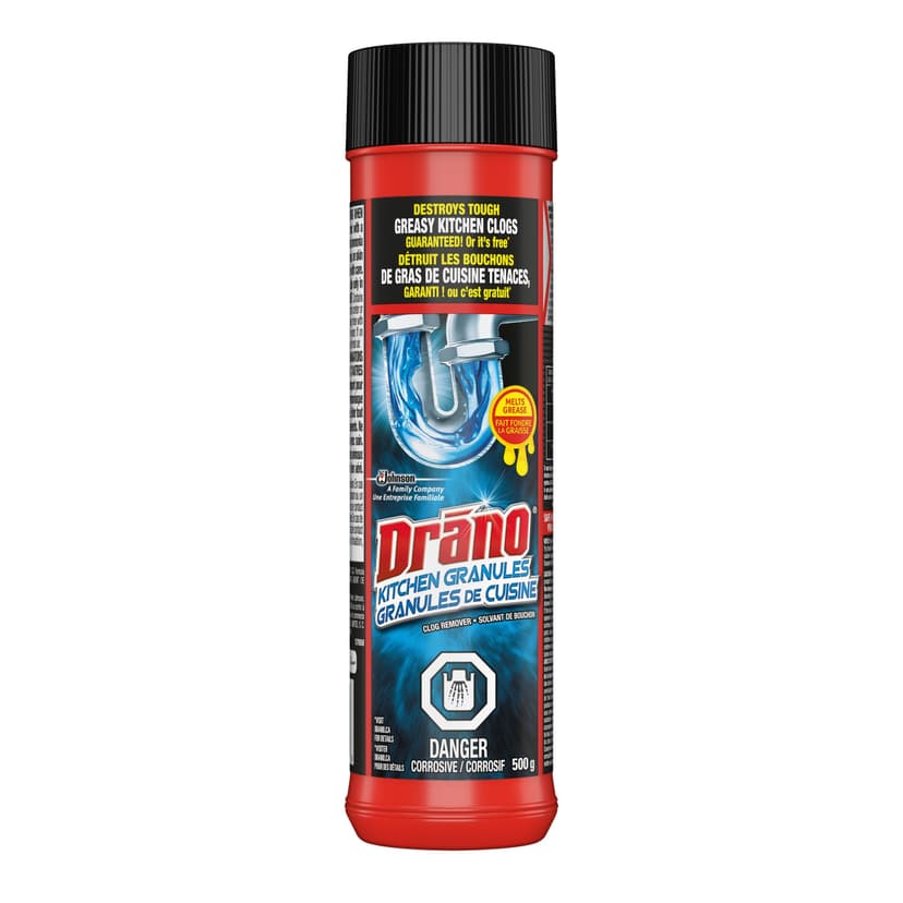 Drano Kitchen Granules Drain Cleaner & Clog Remover, 500-g