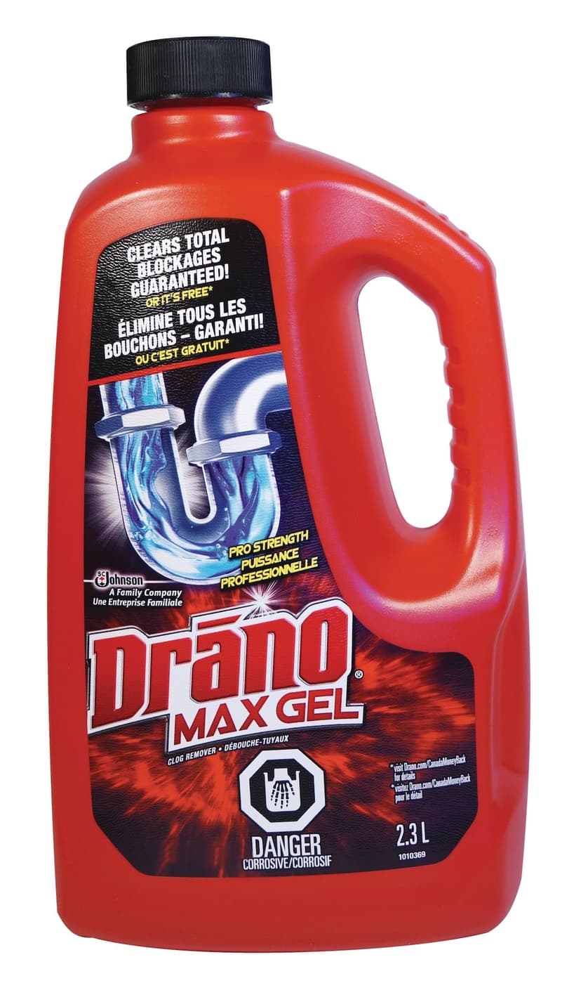 Drano Pro Strength Max Gel Drain Cleaner & Clog Remover, 2.3-L