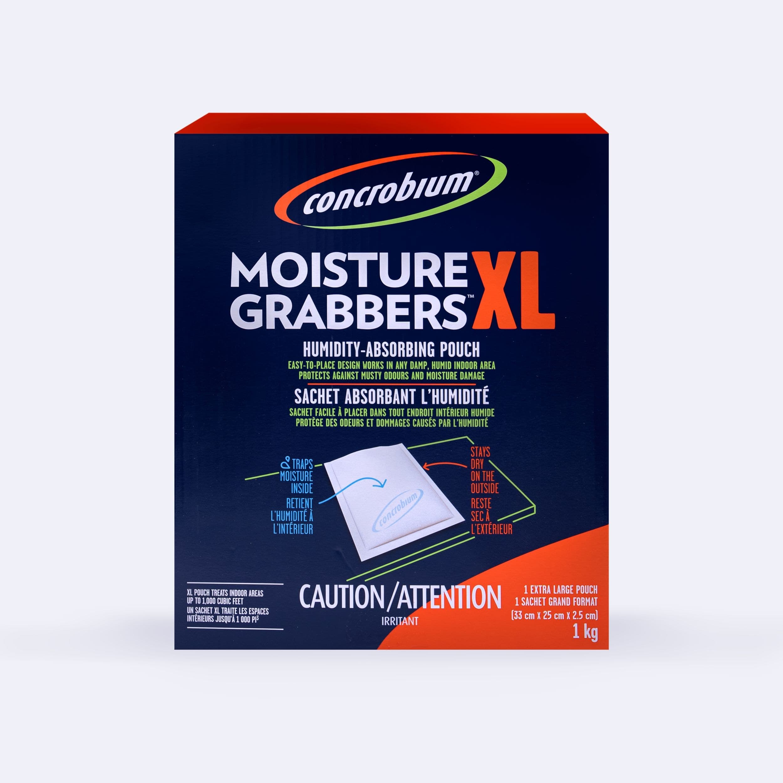 Concrobium Moisture Grabbers, XL Humidity Absording Pouch, 1-kg