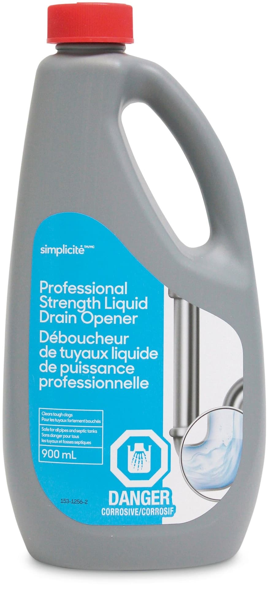 Simplicite Professional Strength Liquid Drain Cleaner and Opener, 900-mL
