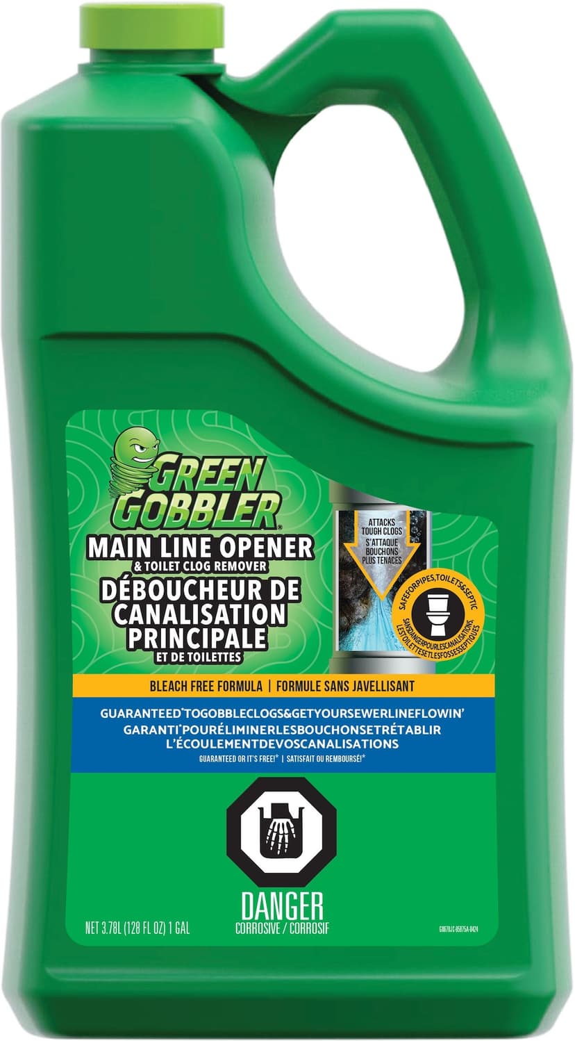 Green Gobbler Mainline Drain Opener, Unscented, 3.8-L