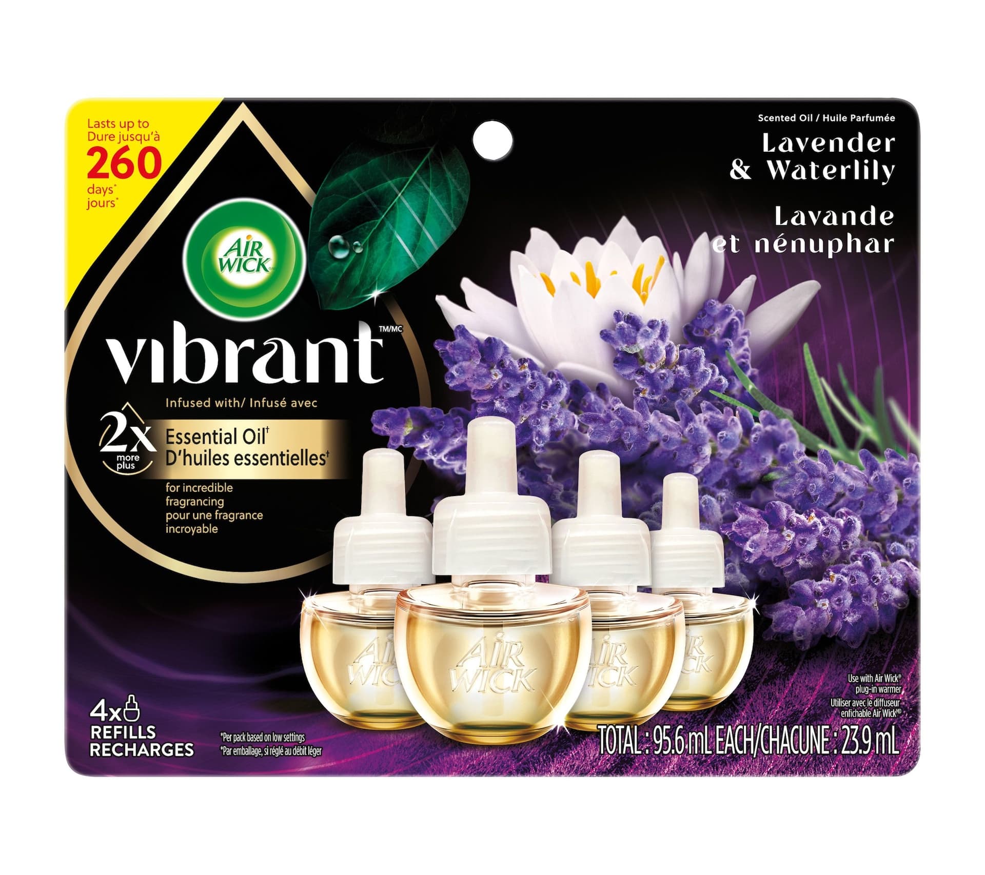 Air Wick Scented Oil Refill, Vibrant Lavender ,4-pk