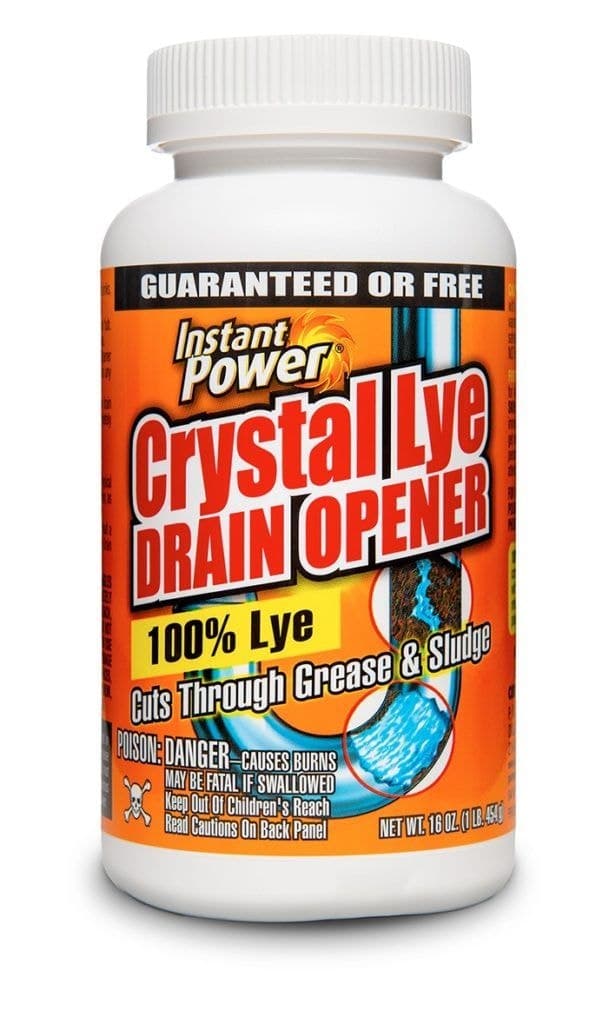 Instant Power Crystal Lye Drain Opener, 454-g