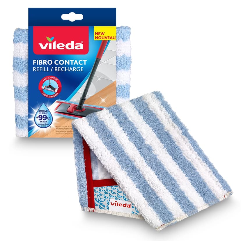 Vileda FibroContact Multi-Surface Reusable Microfibre Mop Refill