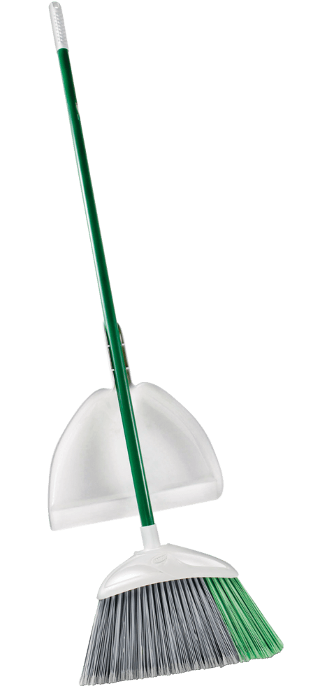 Libman Extra Large Precision Indoor / Outdoor Angle Broom with Dustpan