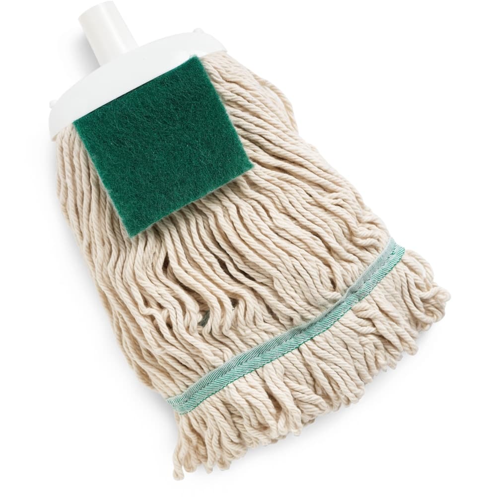 Libman Reusable Cotton Mop Refill with Scrub Pad, Jumbo
