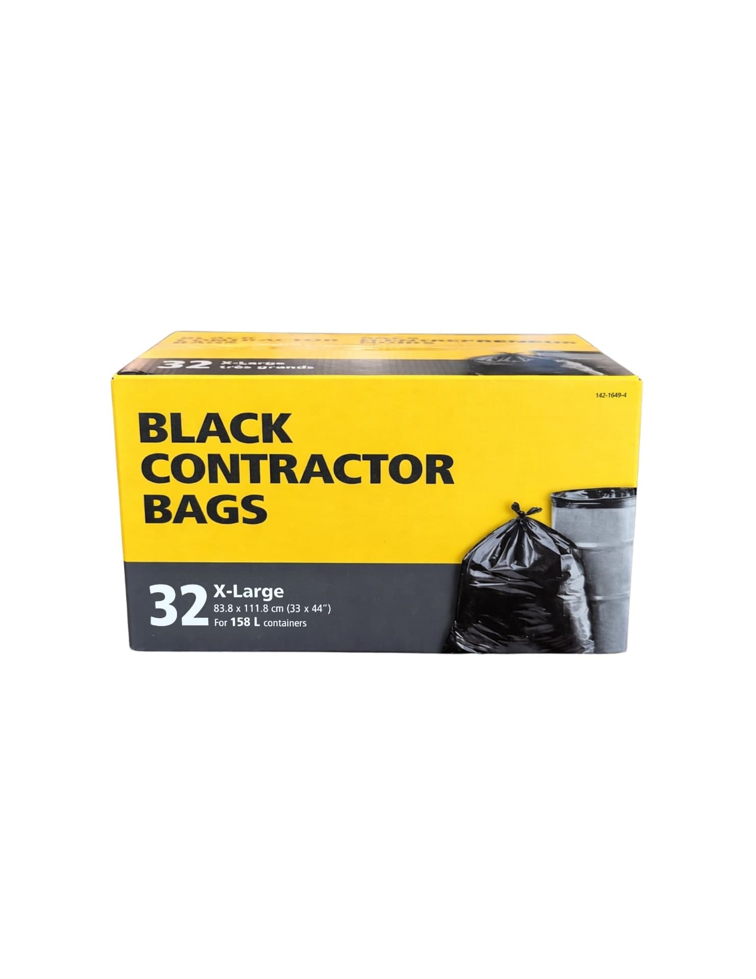 XX-Large Contractor Garbage Bags, 32-pk, Black, 158-L