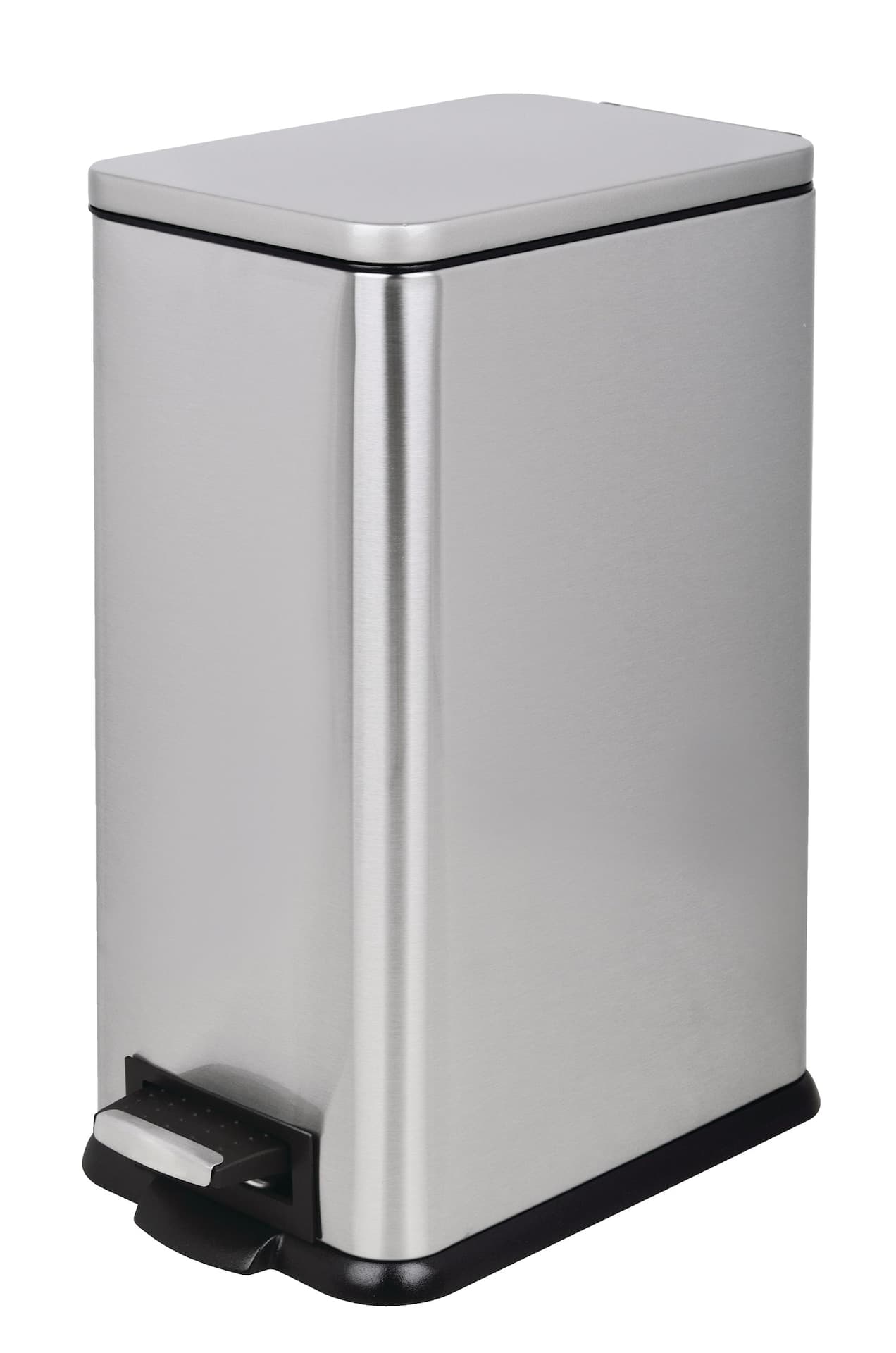 type A Stainless Steel Step Rectangular Garbage Can, 15-L