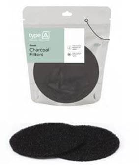 type A Charcoal Compost Filter, 2-pk, Compatible with Most Stainless Steel Compost Bins