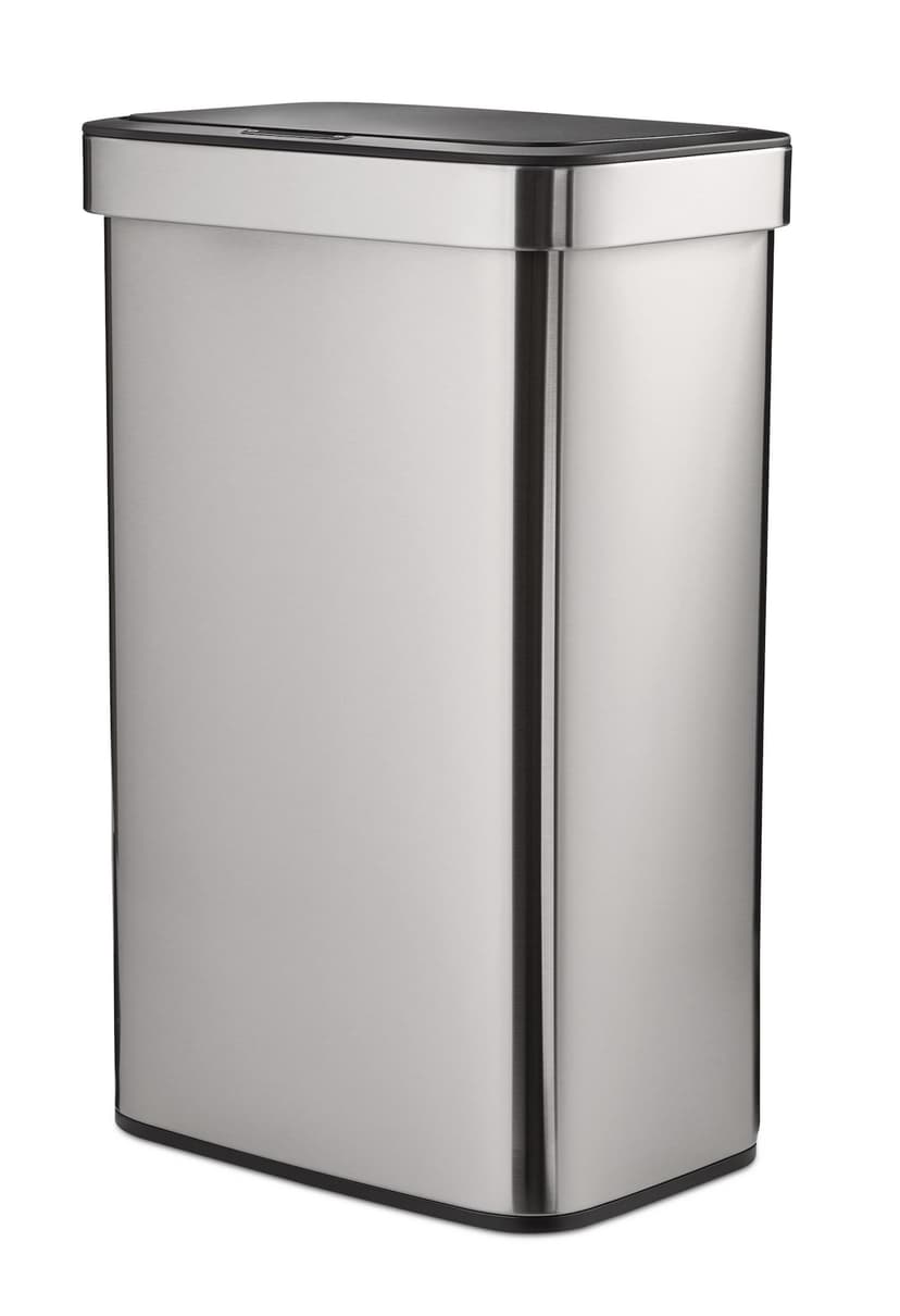 Type A Stainless Steel Rectangular Auto Indoor Refuse Bin with Resin Motion Sensor Lid, 50-L