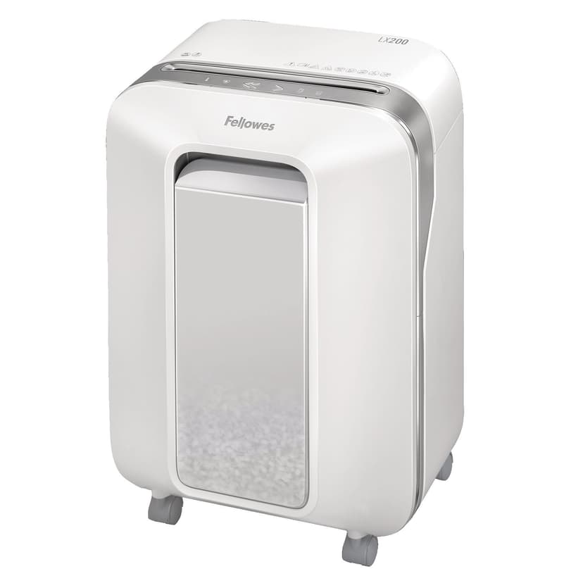 Fellowes 12 Sheet Powershred LX200 Micro Cut Shredder, White