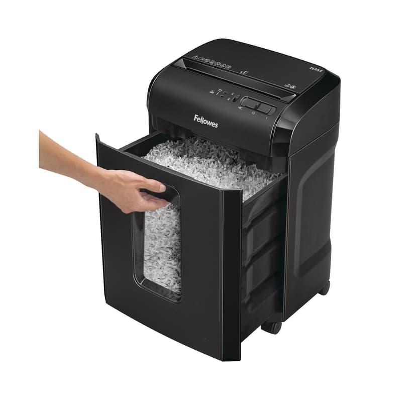Fellowes Microshred 10M Micro-Cut 10-Sheet Paper Shredder, Black
