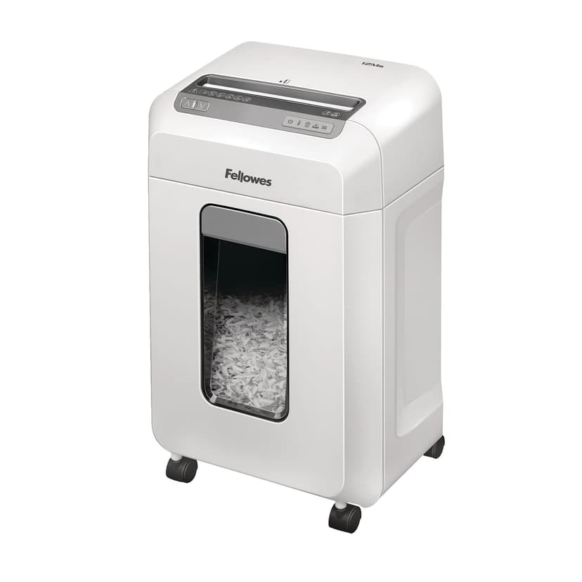 Fellowes Microshred 12Ms Micro-Cut 12-Sheet Paper Shredder, White