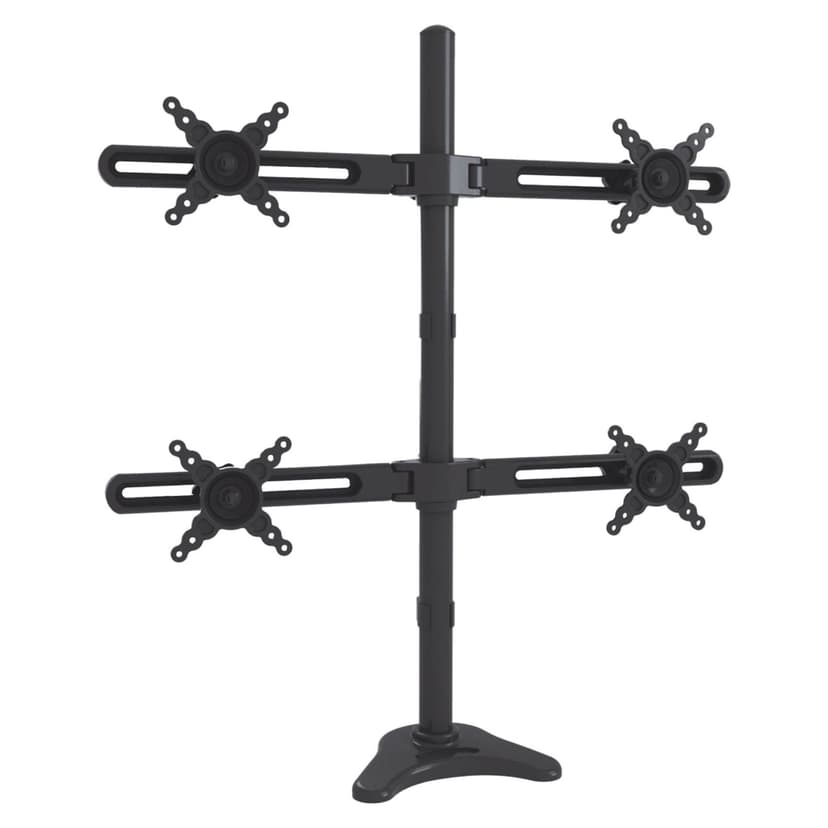TygerClaw 4-Monitor Arm Desk Mount for 10-in to 24-in Monitors, Black