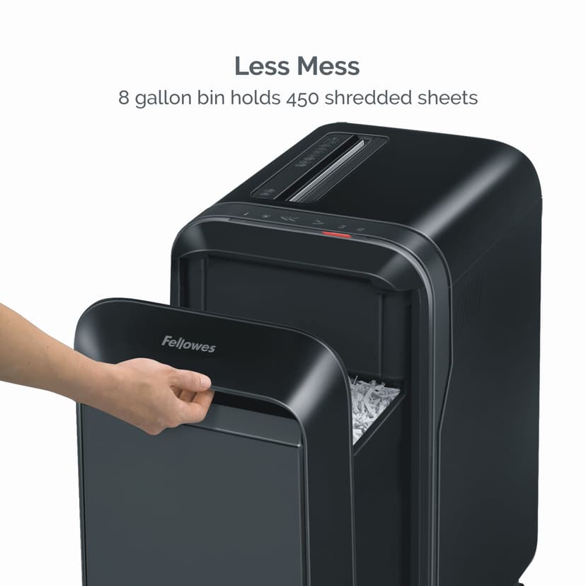 Fellowes Powershred LX190 Cross-Cut 20-Sheet Paper Shredder, Black