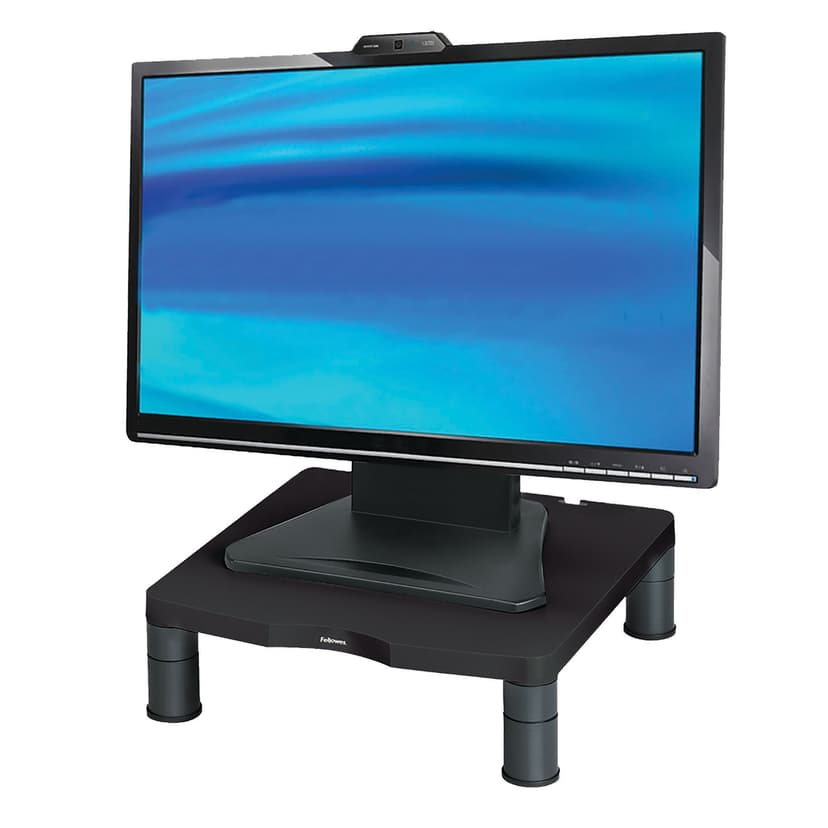 Fellowes Standard Height Adjusting Monitor Riser, Black