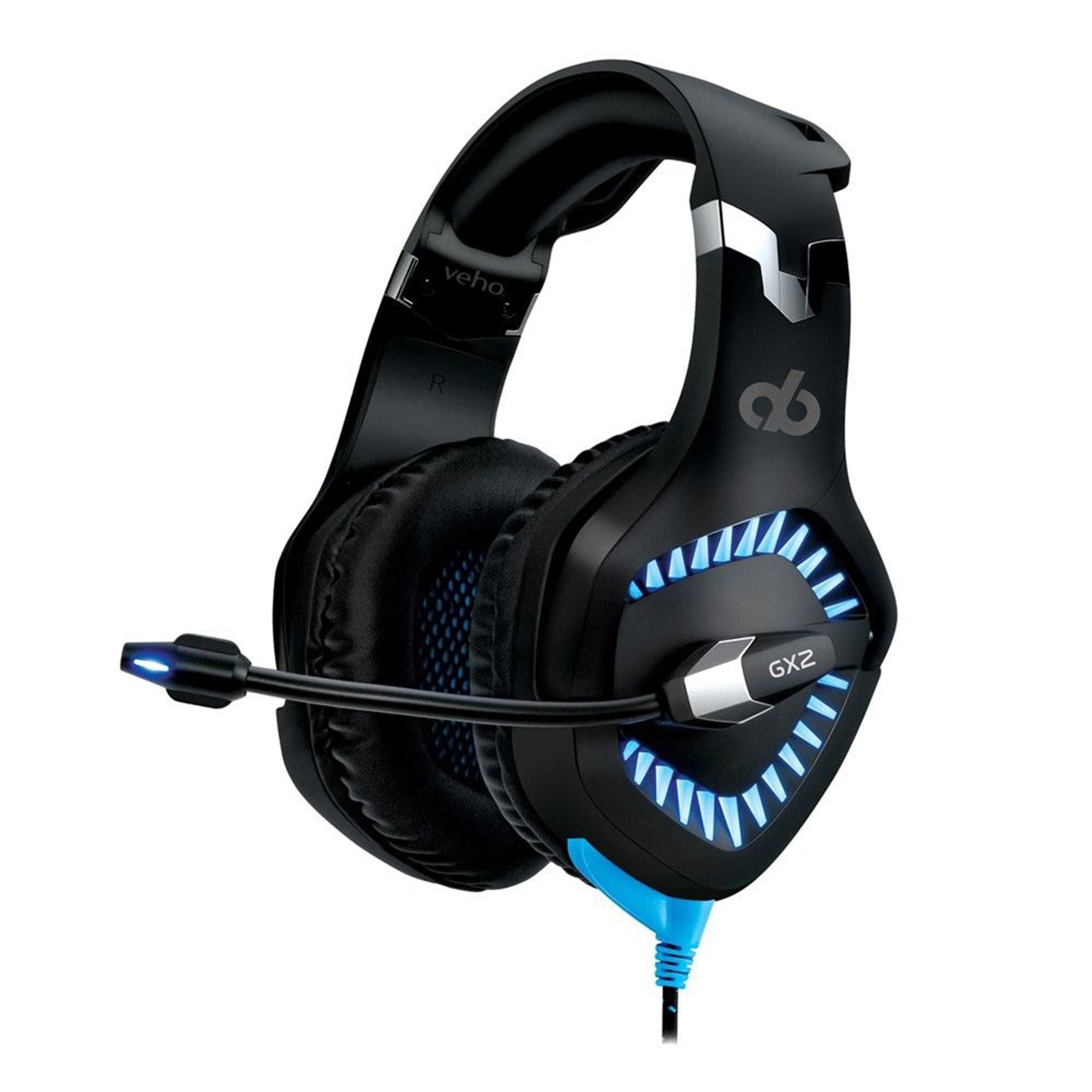 Veho Alpha Bravo GX-2 Gaming Headset with UBU 7.1 Surround Sound With Mic, Black