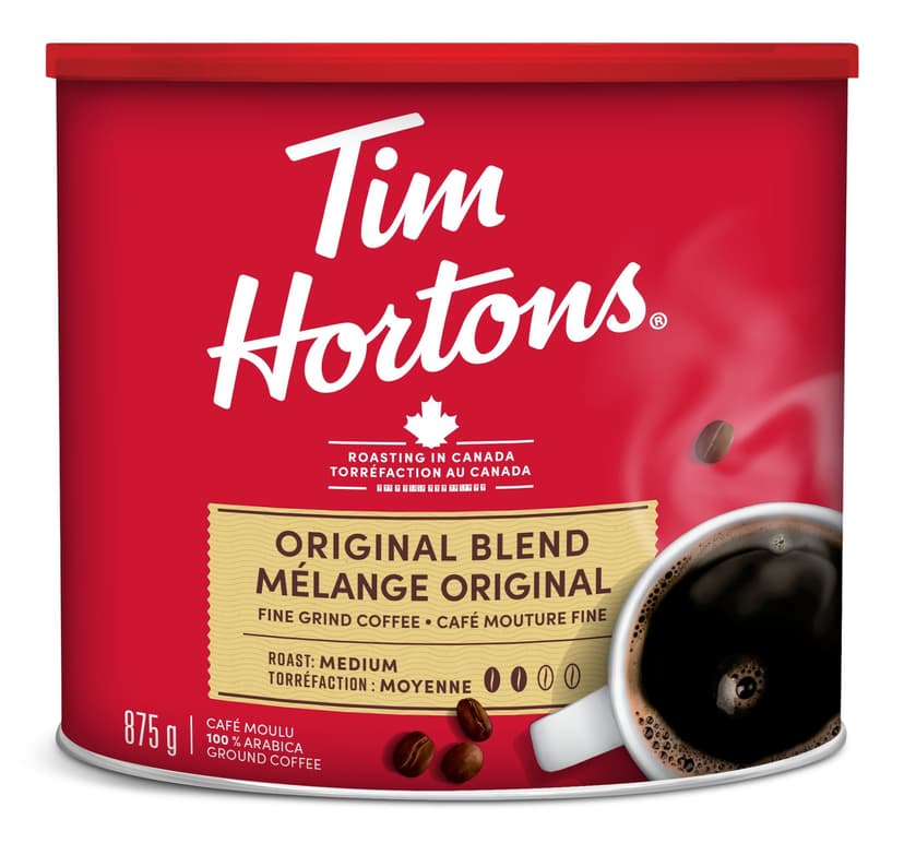 Tim Hortons Original Blend Medium Roast Ground Coffee, 875-g