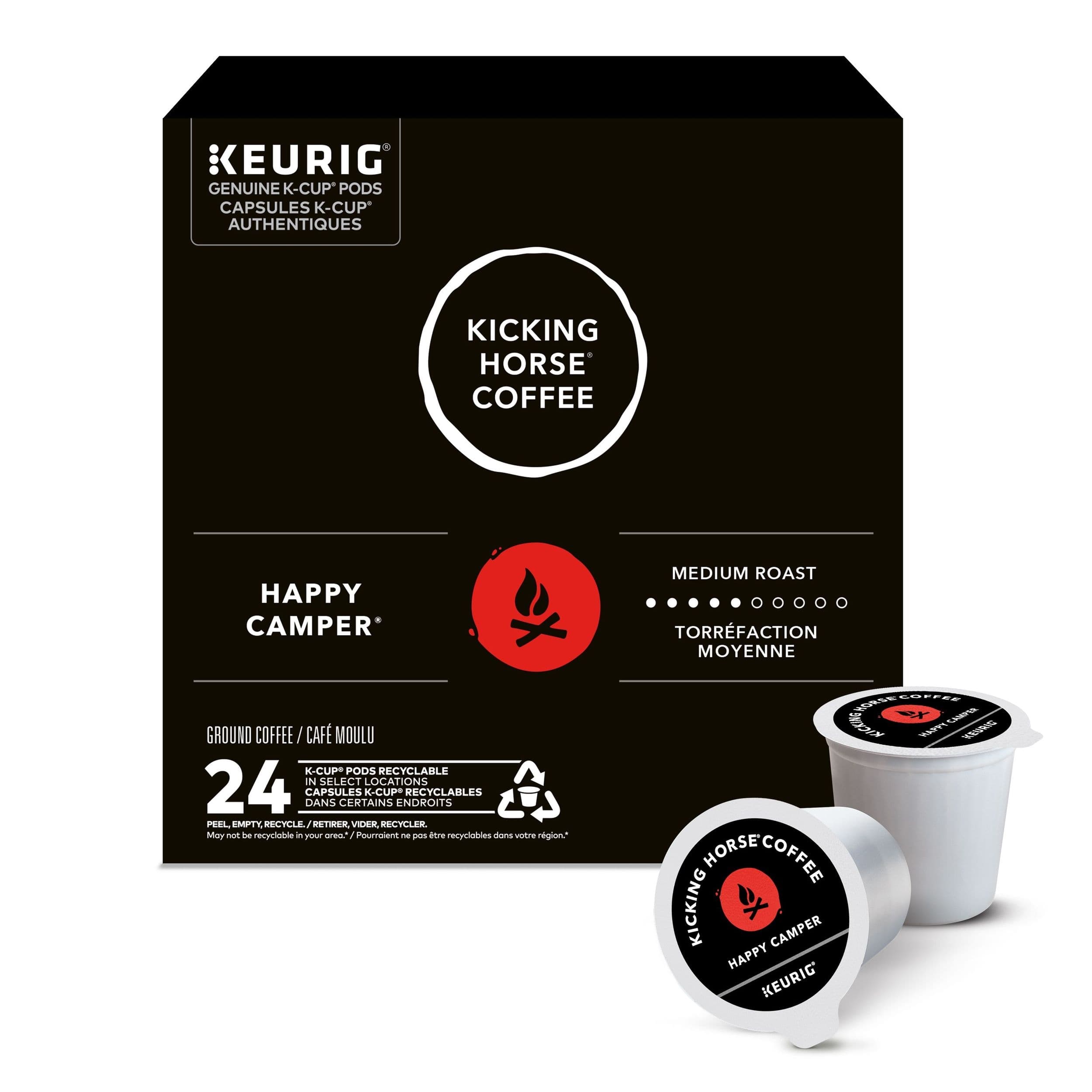 Kicking Horse Happy Camper Medium Roast Single Serve K-Cup Coffee Pods, 24-pk