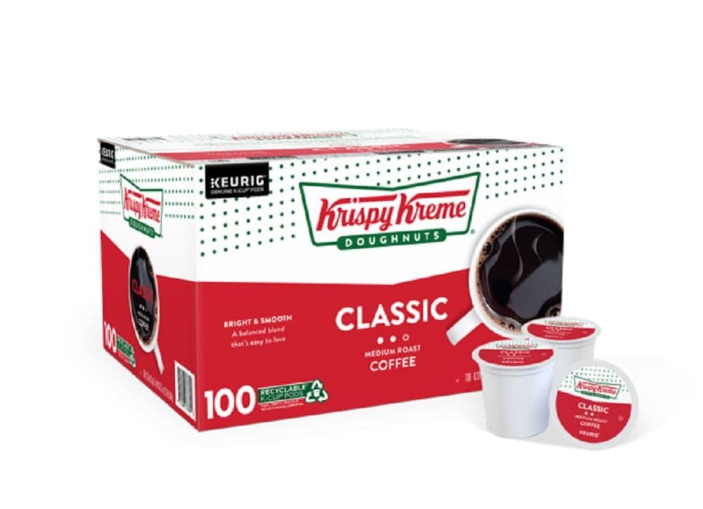 Krispy Kreme House Roast Single Serve K-Cup Coffee Pods, 100-pk