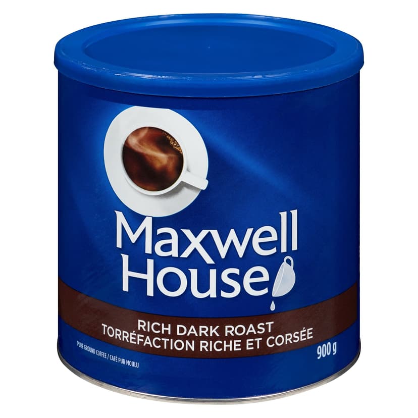 Maxwell House Dark Roast Ground Coffee, 900-g