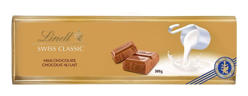 Lindt Swiss Classic Milk Chocolate, 300-g