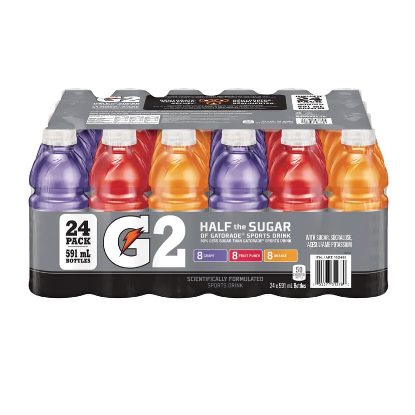 G2 Gatorade Perform Sports Drink Variety Pack, 24 x 591-ml