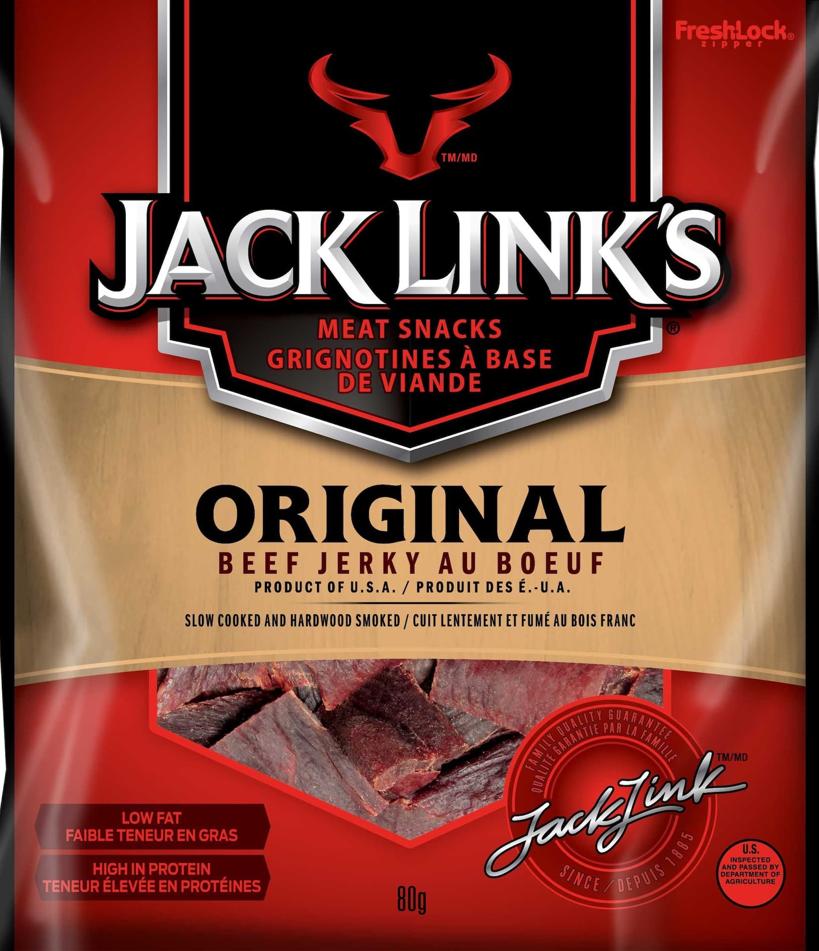 Jack Link's Original Beef Jerky, 80-g