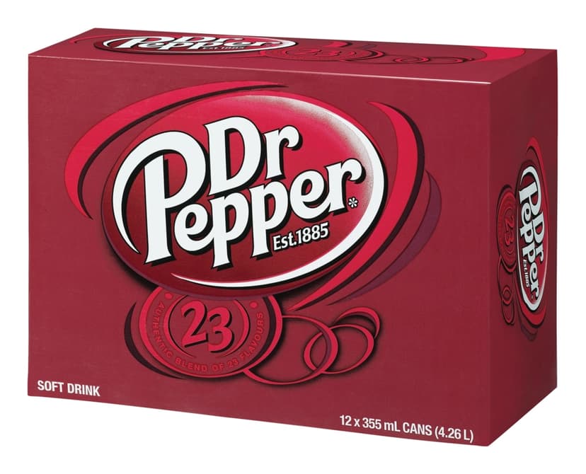 Dr. Pepper Soda, 12 x 355-ml