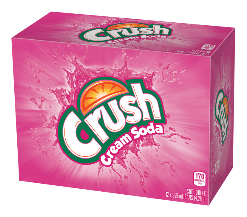 Crush Cream Soda, 12 x 355-ml