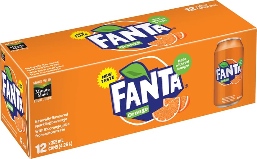 Fanta Orange Soda, 12 x 355-ml