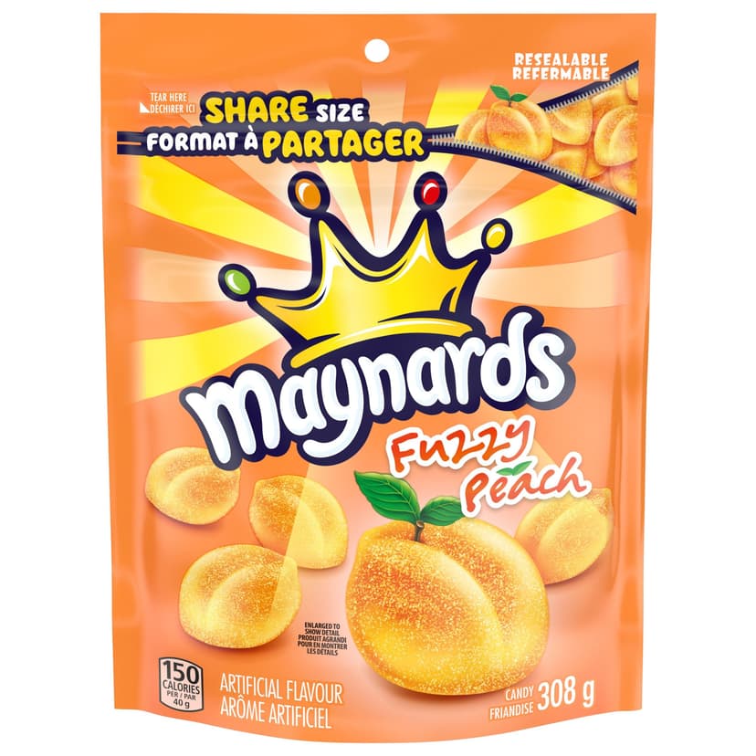 Maynards Fuzzy Peach Candy, 308-g