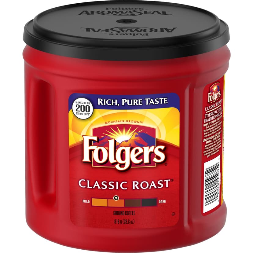 Folgers Classic Roast Ground Coffee, 816-g
