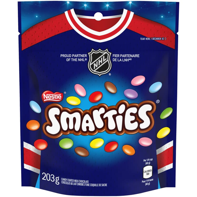 Smarties Milk Chocolate Cello Candy Bag, 203-g