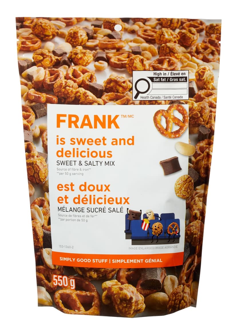 FRANK Sweet & Salty Snack Mix, 550-g