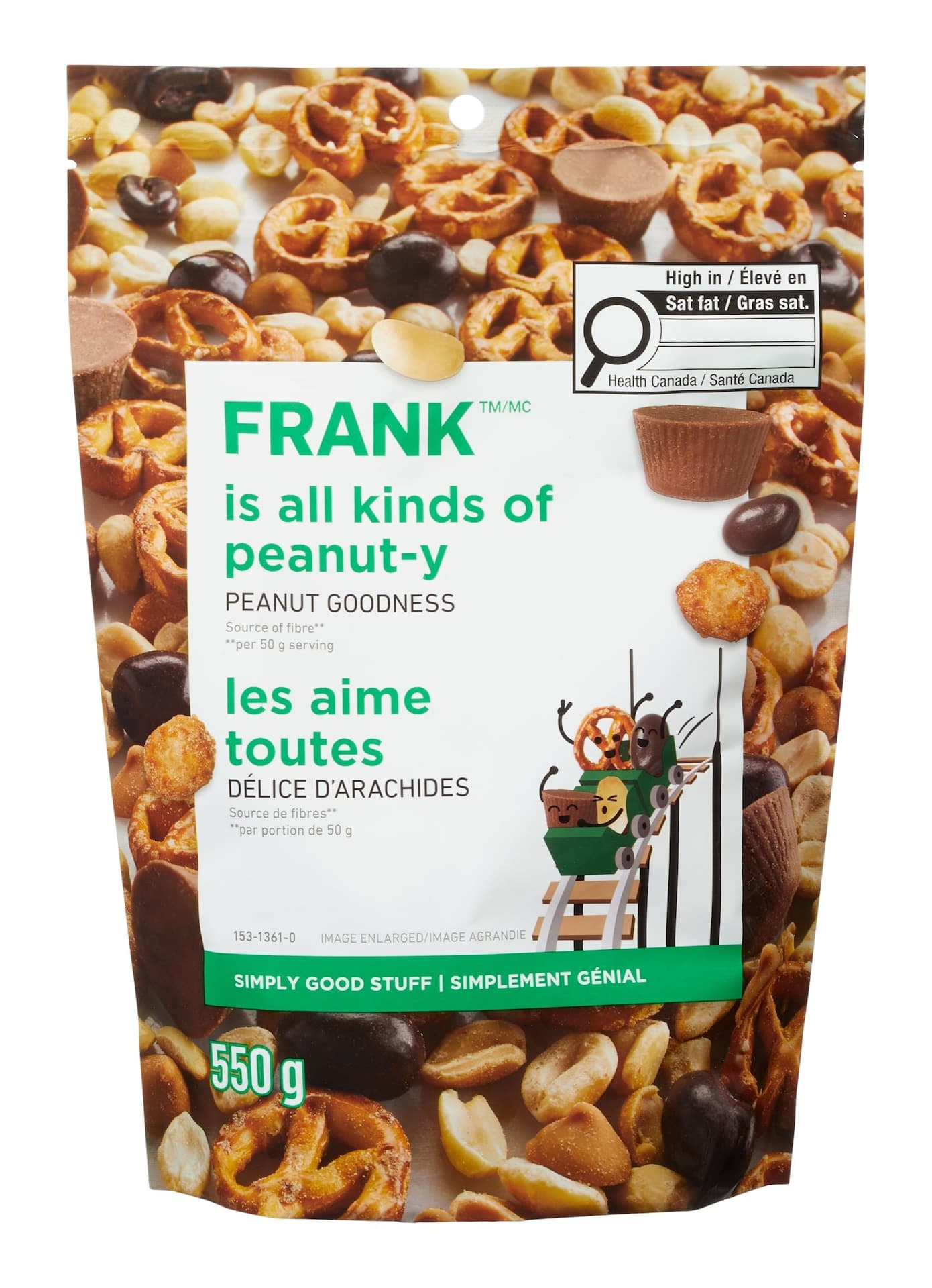 FRANK Peanut Goodness Snack Mix, 550-g
