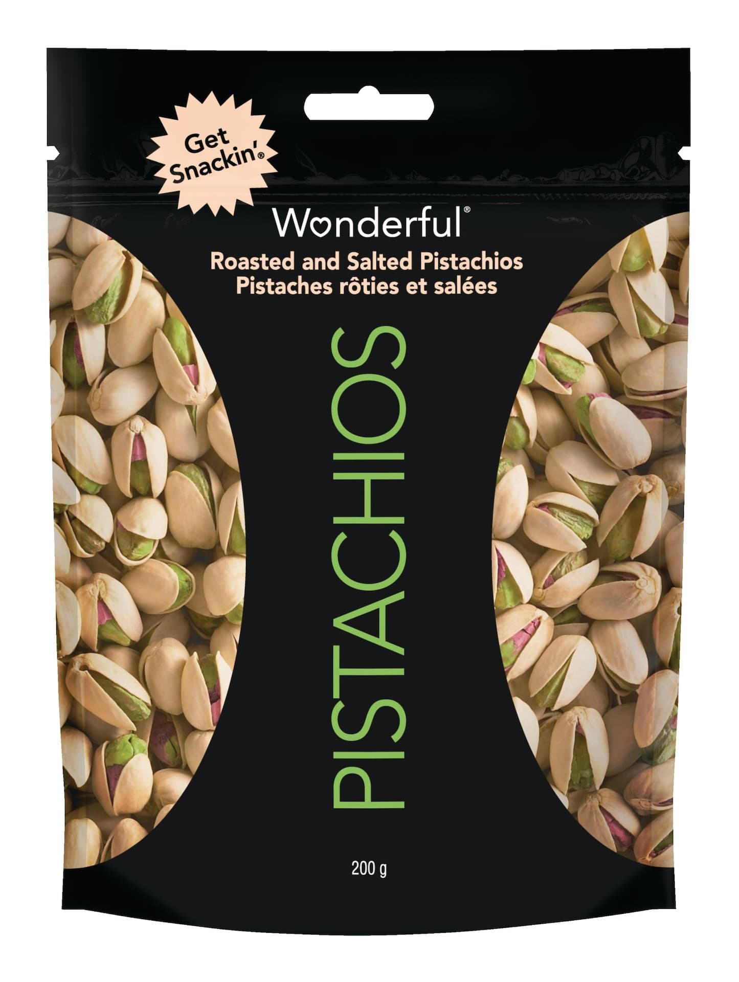 Wonderful Pistachios Roasted & Salted In-Shell Pistachios, 200-g
