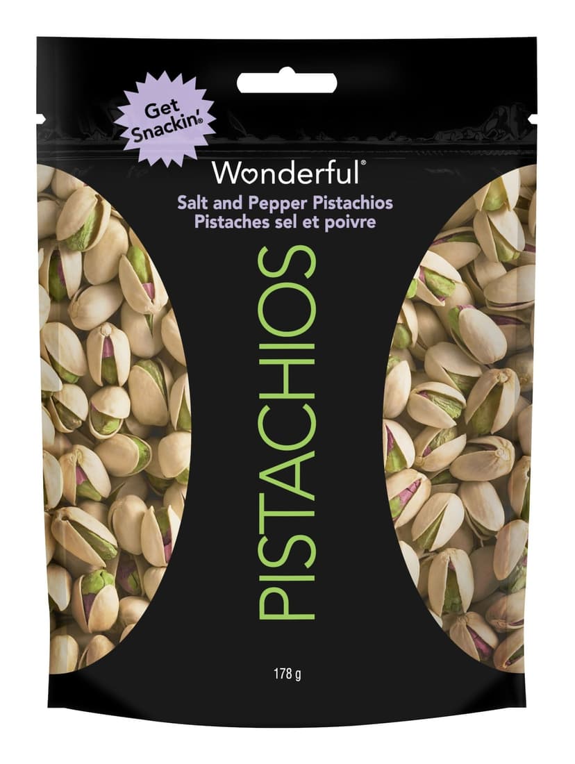 Wonderful Pistachios Salt & Pepper In-Shell Pistachios, 178-g