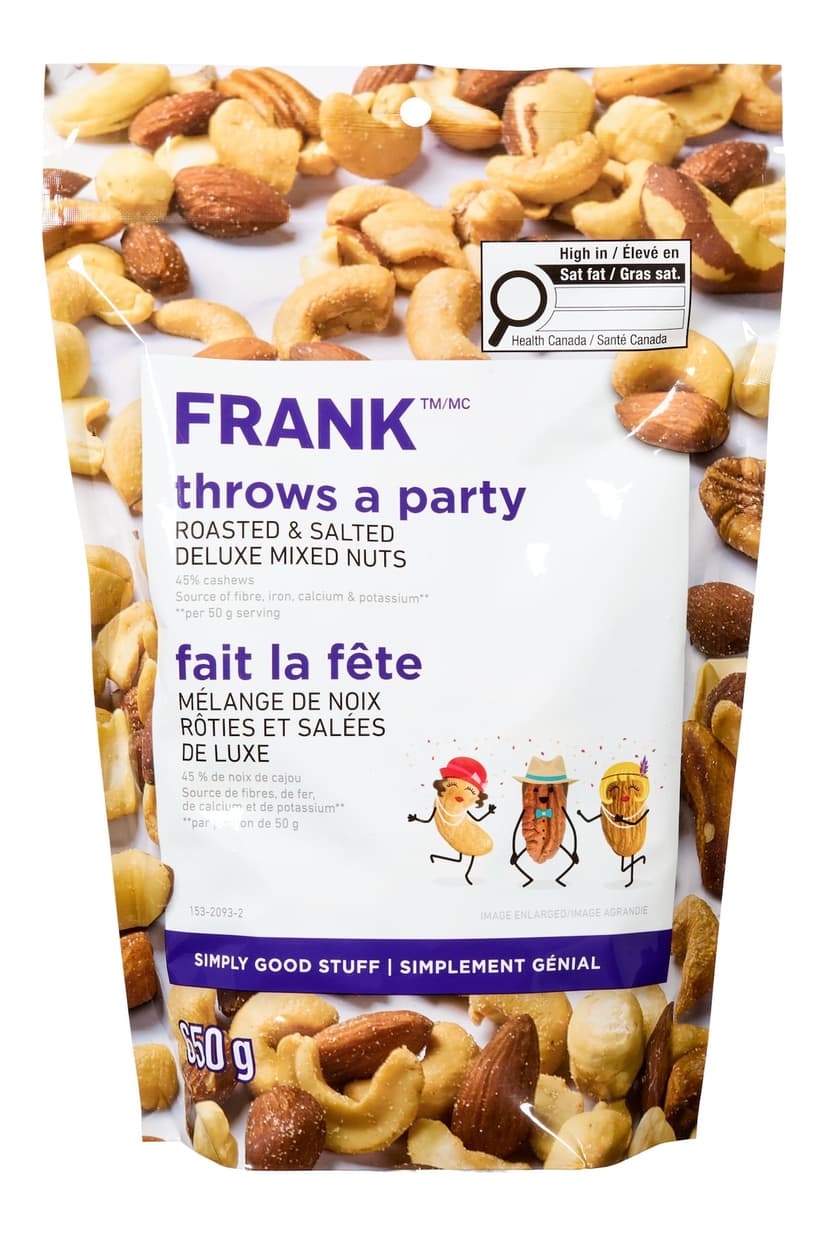 FRANK Roasted & Salted Deluxe Mixed Nuts, 650-g