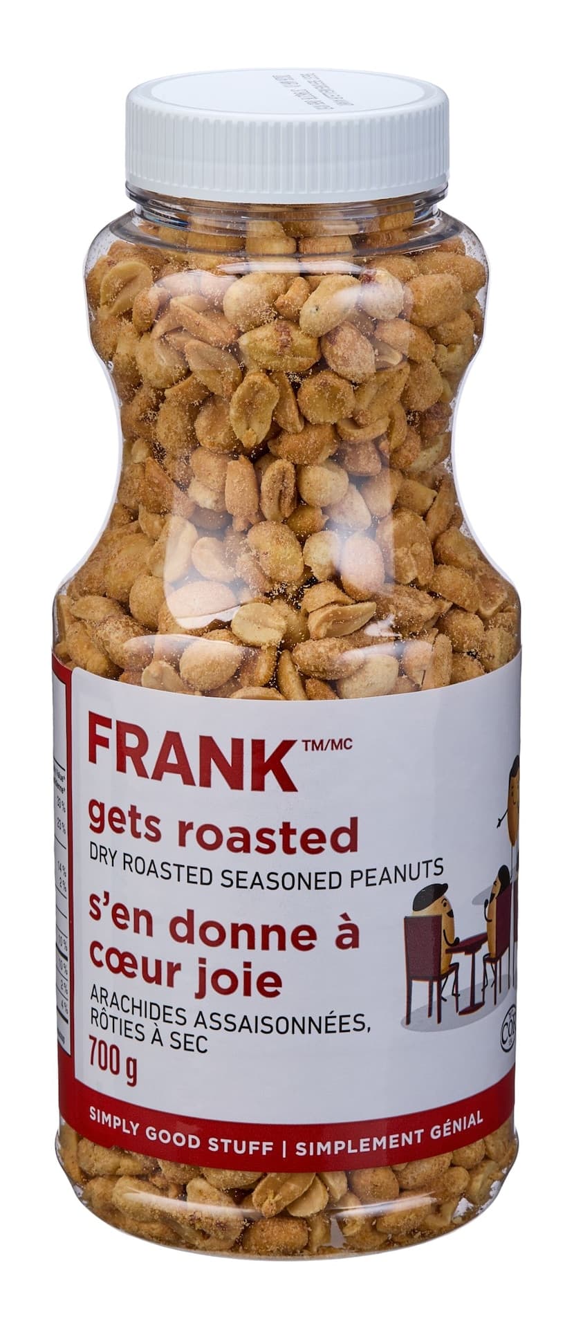 FRANK Dry Roasted Peanuts Jar, 700-g