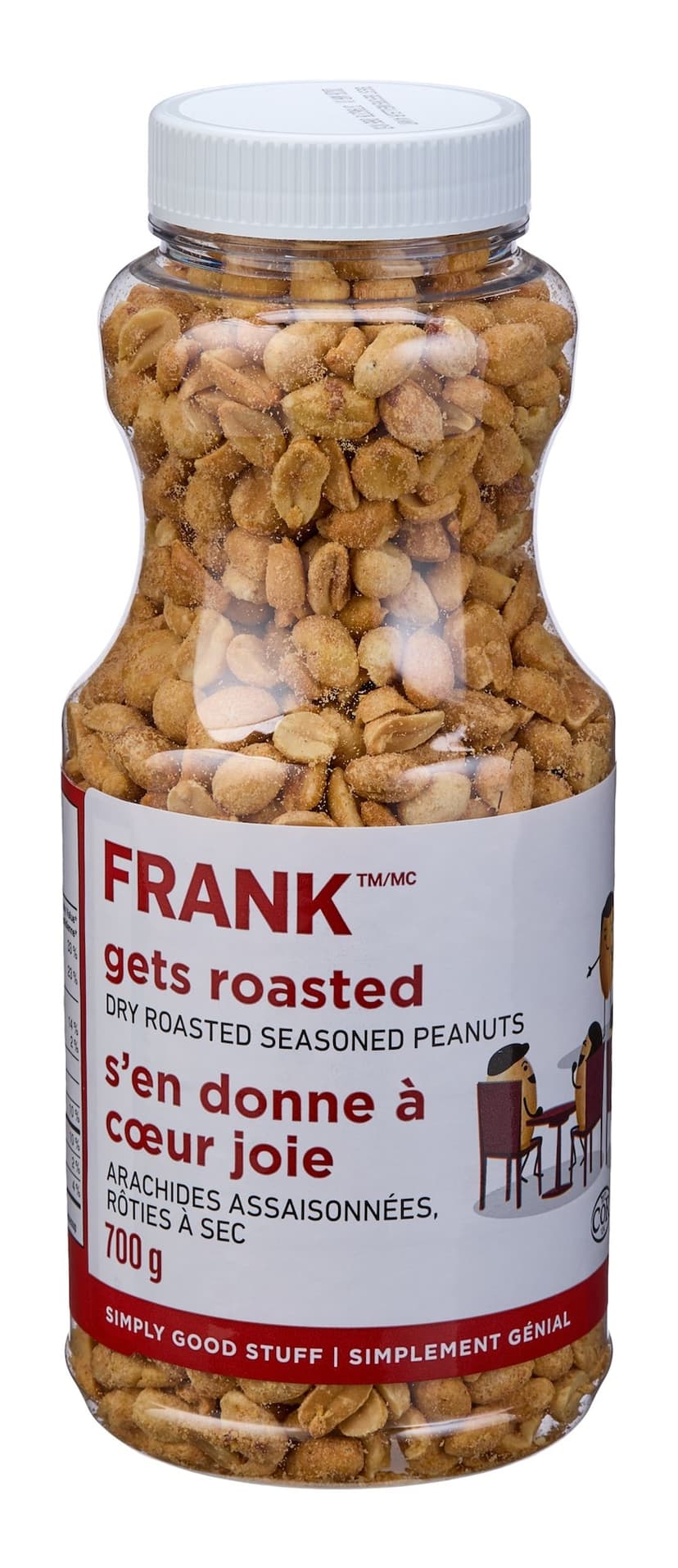 FRANK Dry Roasted Peanuts Jar, 700-g