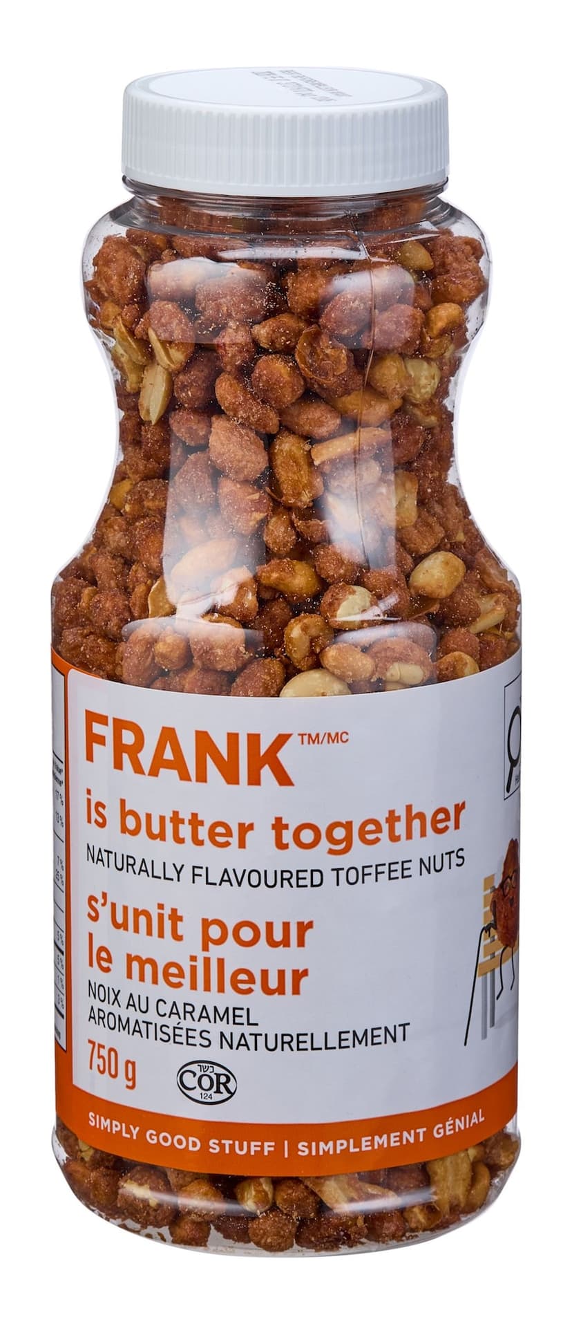 FRANK Buttered Toffee Peanuts Jar, 750-g
